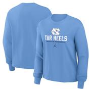 UNC Jordan Brand Women's Cotton Boxy Long Sleeve Tee